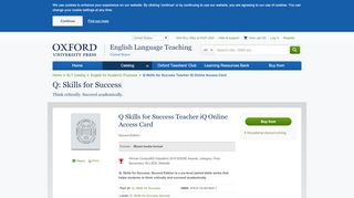 
                            13. Q Skills for Success Teacher iQ Online Access Card | English for ...