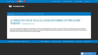 
                            8. Q. What do I do if 10.11.12.1 does not bring up the login screen ...