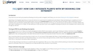 
                            9. Q257: How can I integrate Planyo with my booking.com extranet?