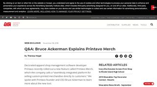 
                            9. Q&A: Bruce Ackerman Explains Printavo Merch - ASI