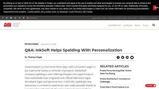 
                            11. Q&A: InkSoft Helps Spalding With Personalization