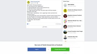 
                            6. Q&A Sistem Informasi Akademik Q: Lupa... - Teknik Unsoed Info ...