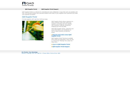 
                            2. QAD Supplier Portal