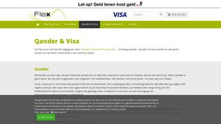 
                            2. Qander & Visa - Flex Visa Card