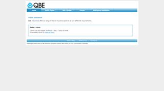 
                            8. QBE Online Travel Insurance Self Service Portal