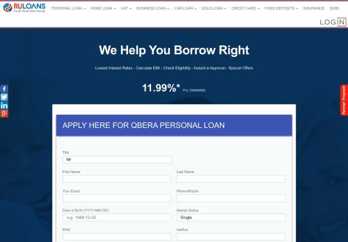 
                            3. Qbera Personal loan | Quick Personal loan | Ruloans