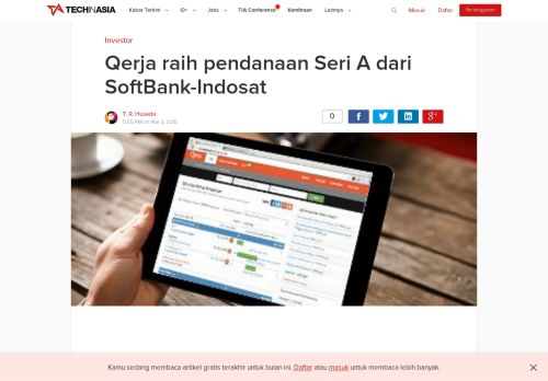 
                            7. Qerja raih pendanaan Seri A dari SoftBank-Indosat
