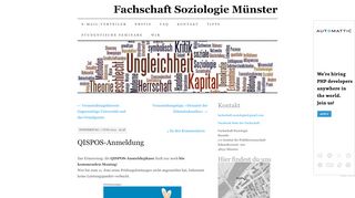 
                            12. QISPOS-Anmeldung | Fachschaft Soziologie Münster