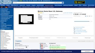 
                            12. Qivicon Home Base 2.0 ab € 12,50 (2019) | Preisvergleich Geizhals ...