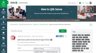 
                            7. Qlik Sense could not start due to logon failure | Qlik Community