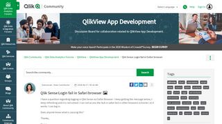 
                            13. Qlik Sense Login fail in Safari browser - Qlik Community