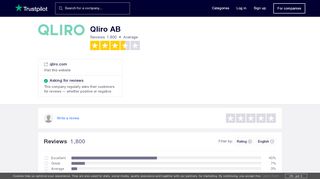 
                            9. Qliro AB Reviews | Read Customer Service Reviews of qliro.com | 3 of 6