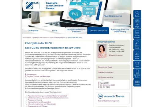 
                            2. QM-System der BLZK | Bayerische Landeszahnärztekammer