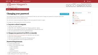 
                            10. QM VLE: Changing your password