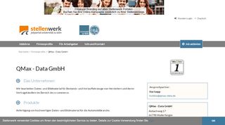 
                            12. QMax - Data GmbH | Stellenwerk Köln