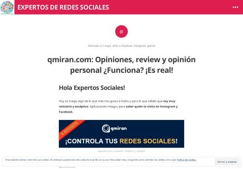 
                            6. qmiran.com: Opiniones, review y opinión personal ¿Funciona? ¡Es ...
