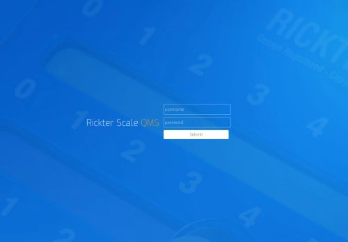 
                            9. QMS Login Page - Rickter Scale