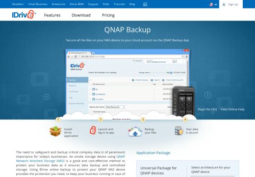 
                            8. QNAP backup to IDrive® cloud