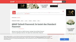 
                            7. QNAP Default Password: So lautet das Standard-Passwort - CHIP
