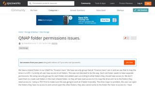 
                            11. QNAP folder permissions issues. - Data Storage - Spiceworks Community