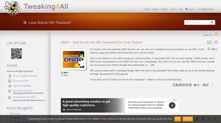 
                            4. QNAP - How to set the VNC Password for Linux Station