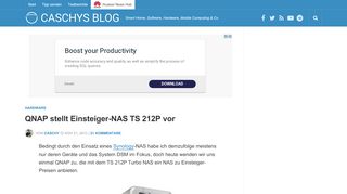 
                            11. QNAP stellt Einsteiger-NAS TS 212P vor - Caschys Blog