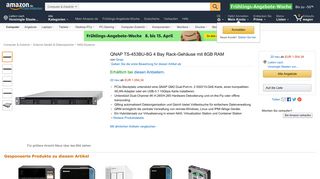 
                            11. QNAP TS-453BU-8G 4 Bay Rack-Gehäuse mit 8GB RAM: Amazon.de ...