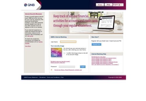
                            3. QNB Online Internet Banking