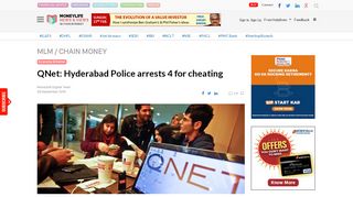 
                            12. QNet: Hyderabad Police arrests 4 for cheating - Moneylife