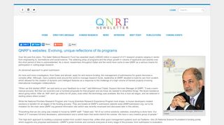 
                            12. QNRF's websites: Evolving, unique reflections of its programs