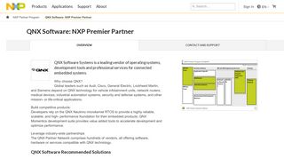 
                            8. QNX Software - NXP - Partner Profile Information