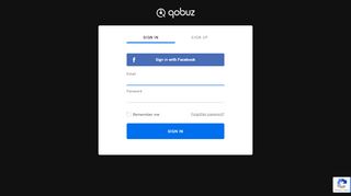 
                            1. Qobuz - Sign up / Log in - Unlimited streaming and Hi-Res download ...
