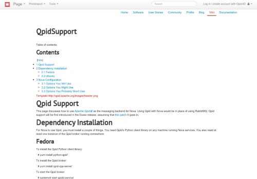 
                            6. QpidSupport - OpenStack - OpenStack Wiki