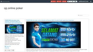 
                            8. qq online poker - situs judi qq online - Netboard.me