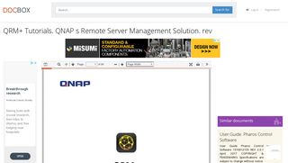 
                            10. QRM+ Tutorials. QNAP s Remote Server Management Solution. rev ...