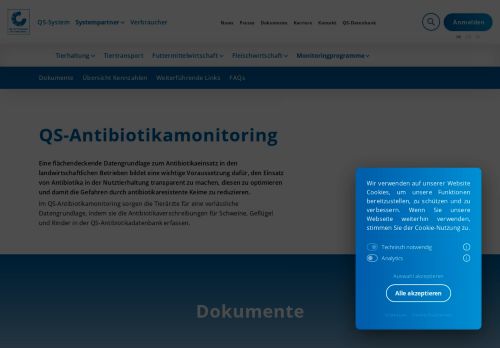 
                            2. QS - Antibiotikamonitoring - QS Qualität und Sicherheit GmbH