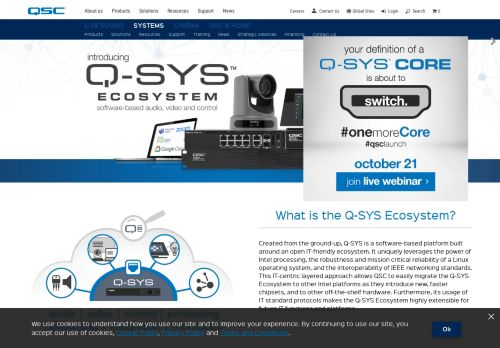 
                            9. QSC Q-SYS Platform | Integrated Audio, Video & Control