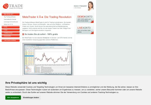 
                            4. QTrade - MetaTrader 4 (MT4) Trading-Software