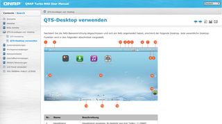 
                            2. QTS-Desktop verwenden - QNAP Turbo NAS Software User Manual