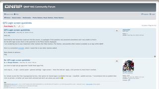 
                            7. QTS Login screen quicklinks - QNAP NAS Community Forum