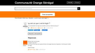 
                            3. qu est ce que c est le login ? - Avec Réponse(s) - Assistance Orange ...