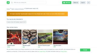 
                            8. Quadrocopter ready to fly in 2500 Baden for €10 - Shpock