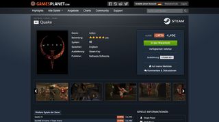 
                            7. Quake [Steam CD Key] für PC online kaufen - Gamesplanet