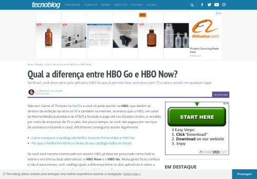 
                            11. Qual a diferença entre HBO Go e HBO Now? – Tecnoblog