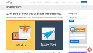 
                            12. Qual a Diferença entre Landing Page e Hotsite? - Dinamize