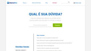 
                            11. Qual é sua dúvida | Odontoprev