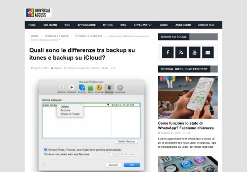 
                            9. Quali sono le differenze tra backup su itunes e backup su iCloud?