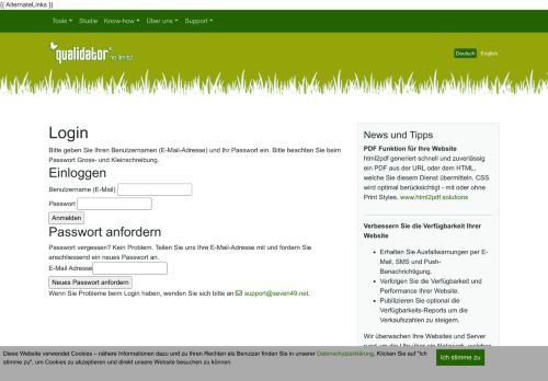 
                            12. Qualidator - Testresultate für http://www.spassfucktor.de