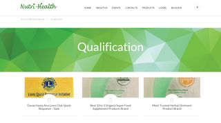 
                            9. Qualification – Nutri-Health International