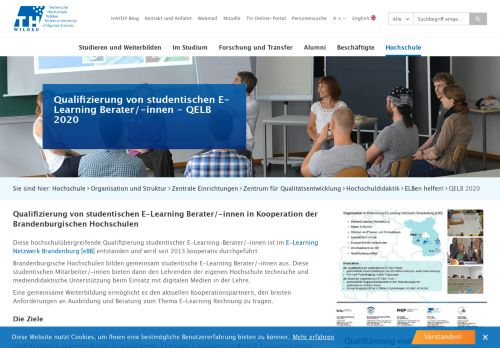 
                            6. Qualifizierung von studentischen E-Learning Berater/-innen - QELB ...